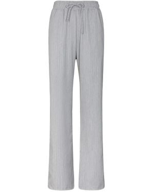 Gaelle Paris Pantalones De Chándal A Rayas Diplomáticas - Gris