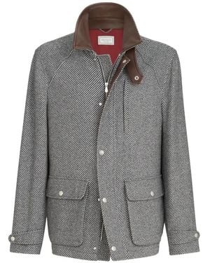 Brunello Cucinelli Diagonal Field Jacket - Grey