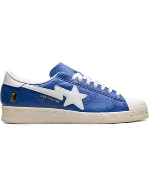 adidas X A Bathing Ape Superstar Vintage Sneakers - Blue