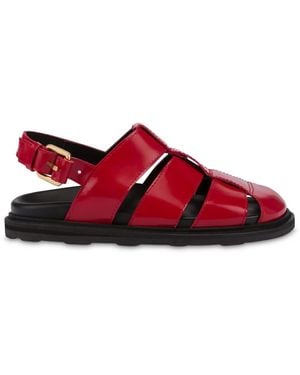 Moschino Caged Sandals - Red