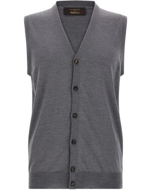 Zanone V-neck Vest - グレー