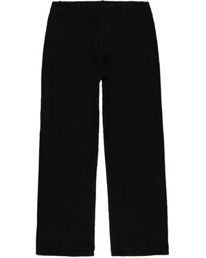Fortela Jamie Button-Detail Trousers - Black
