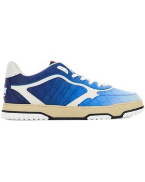 Gucci Re-Web Gg Supreme Trainers - Blue