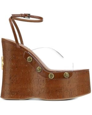 Naked Wolfe Tiger Lilly Plateau-Sandalen - Braun