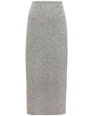 JW Anderson Side-Slit Tube Skirt - Grey