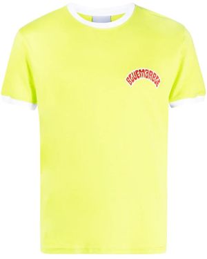 Bluemarble Logo-Print Short-Sleeve T-Shirt - Yellow