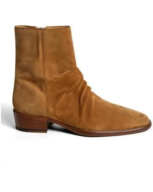 Amiri Suede Chelsea Boots - Brown