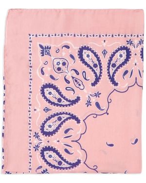 Destin Paisley-Print Scarf - Pink