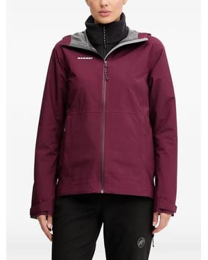 Mammut Linard Light Hs Zip-Up Hooded Jacket - Red
