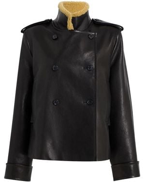 KHAITE Dean Leather Jacket - ブラック