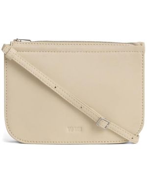Yu Mei Zip Lambskin Bag - Natural
