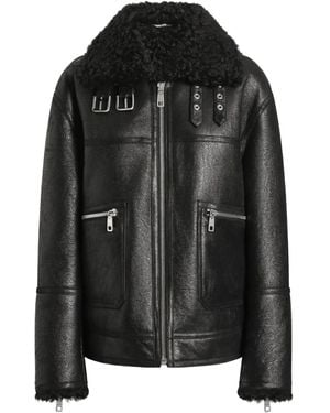 Dolce & Gabbana Leather Jacket - Black