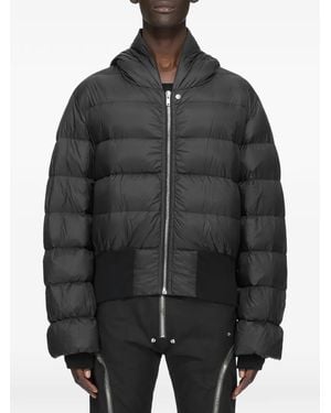 Rick Owens Hooded Jkt Padded Jacket - Black