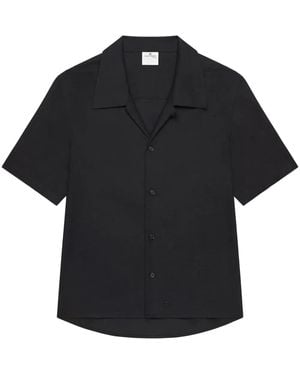 Courreges Camicia A Maniche Corte - Nero