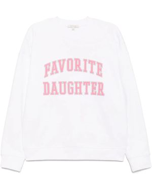FAVORITE DAUGHTER Sweat Collegiate - Blanc