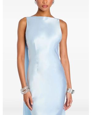 retroféte Julia cape-back mermaid dress - Azul