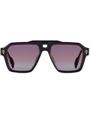 T Henri Eyewear Lunettes De Soleil À Monture Géométrique - Noir