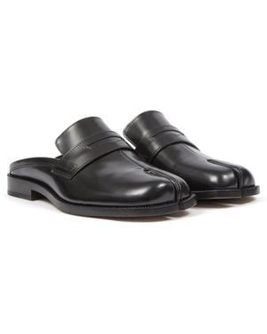 MAISON MARGIELA★素敵！MM22 glossed-leather wedge mules MAISON MARGIELA MM22 glossed-leather wedge mules | THE OUTNET