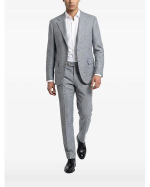Brunello Cucinelli Tailleur À Motif Prince De Galles - Grey