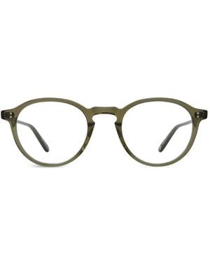 Garrett Leight Stanton Brille Mit Rundem Gestell - Schwarz
