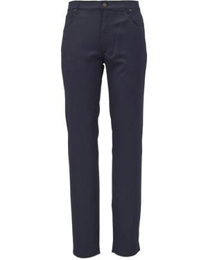 Maurizio Baldassari Check Trousers - Blue