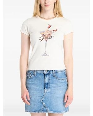 Guess Graphic-Print T-Shirt - Blue