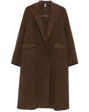 Boboutic Klassischer Wollmantel - Braun