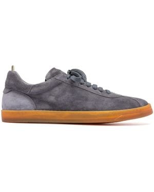 Officine Creative Suede Low-Top Trainers - Blue