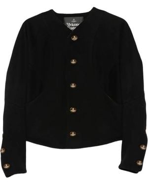 Vivienne Westwood Pourpoint Button-Fastening Fitted Jacket - Black