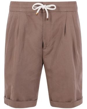 Brunello Cucinelli Short À Lien De Resserrage - Grey