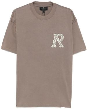 Represent Logo-Patch T-Shirt - Gray