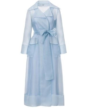 Lita Couture Clair Belted Midi Dress - Blue