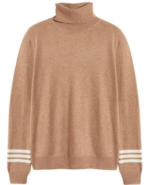 Chinti & Parker Roll Neck Jumper - Brown