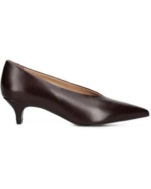 GANT Pointed-Toe Kitten-Heel Court Shoes - Brown