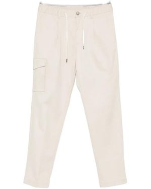 Herno Drawstring-Waistband Cargo-Pocket Pants - White