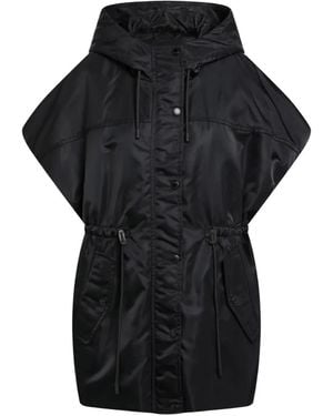 Weekend by Maxmara Cape-Mantel Mit Rautensteppung - Schwarz
