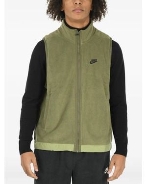 Nike Logo-Embroidered Gilet - Green