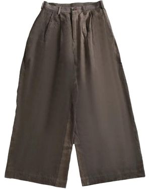 Uma Wang Hose Mit Weitem Bein - Grau