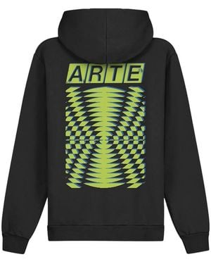 Arte' Sudadera con capucha y motivo gráfico - Verde