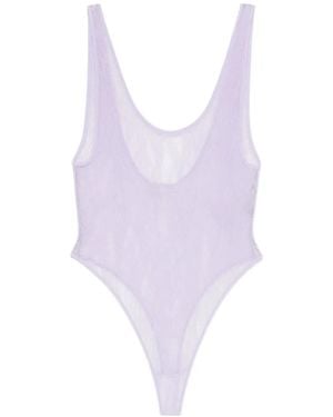 Wardrobe NYC Lace Tank Bodysuit - Purple