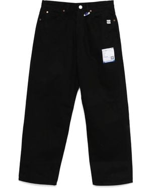 Maison Mihara Yasuhiro Hose mit Logo-Patch - Schwarz