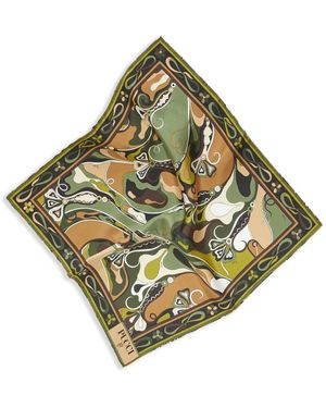 PUCCI Fular con estampado Orchidee - Verde