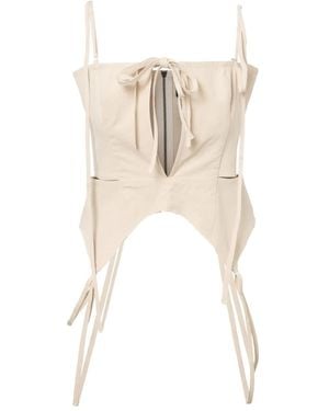 Elena Velez Corset Top - Natural