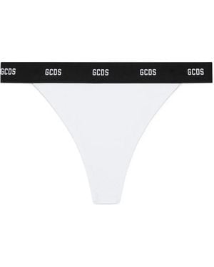 Gcds Tanga De Canalé Con Logo - Negro