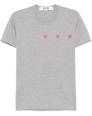 COMME DES GARÇONS PLAY Heart-Print T-Shirt - Grey