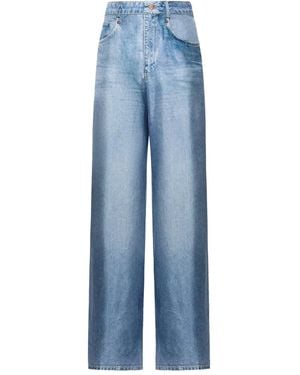 Pierre Louis Mascia Hose aus Seide - Blau