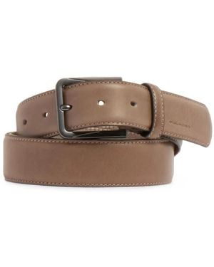 Piquadro Prong-Buckle Leather Belt - Brown