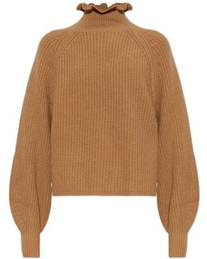 Max Mara Pullover Aus Wolle Und Kaschmir Mit Lockerem Schnitt - Braun