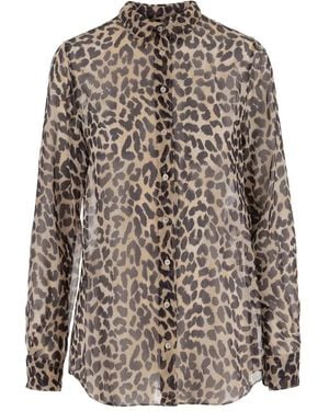 Aspesi Camicia Leopardata - Marrone