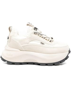 Buffalo Manhatten Platform Sneakers - White